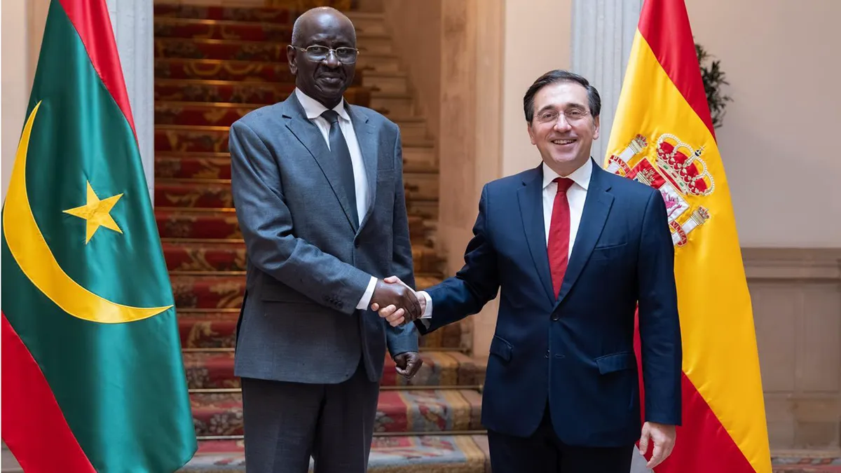 Mohamed Salem Merzoug y José Manuel Albares